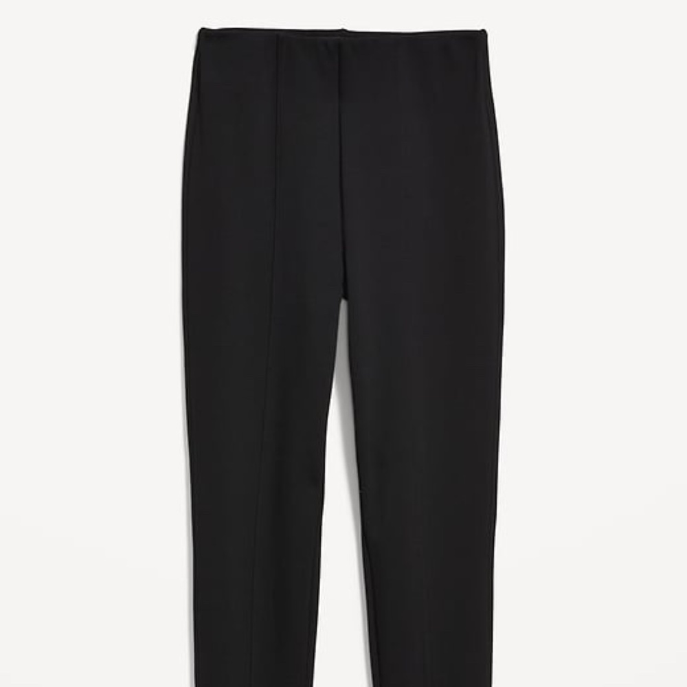 Old Navy Extra High-Waisted Stevie Skinny Pants BLACK SIZE SMALL